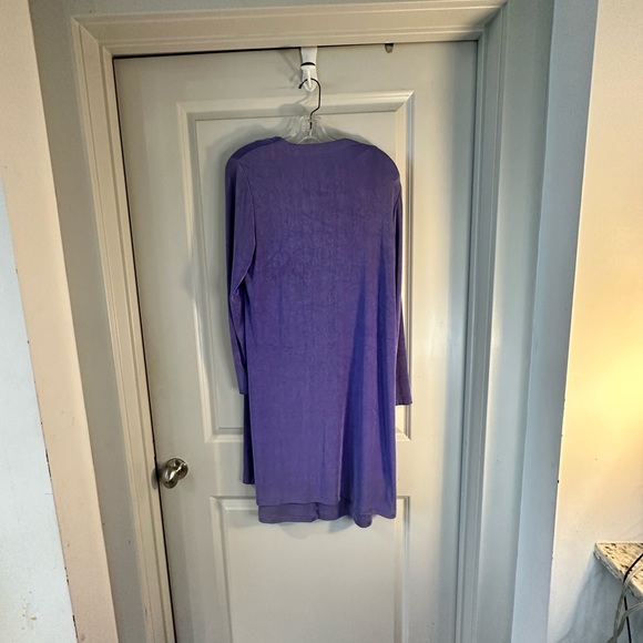 Coldwater Creek Purple 2-piece Dress and jacket, size Medium - Picture 2 of 13